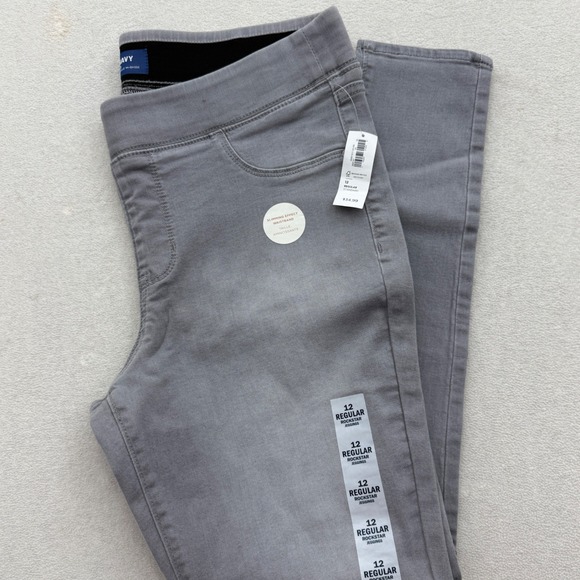 Old Navy Denim - Old Navy Rockstar Jeggings Women 12 Gray Mid-Rise Slimming Waistband NWT